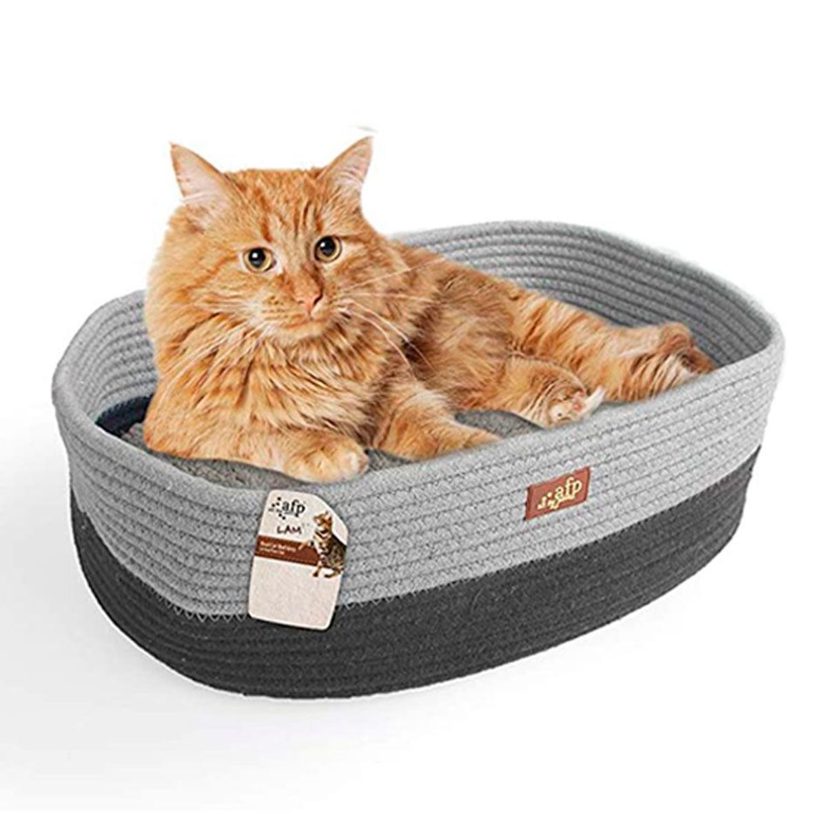 ALL FOR PAWS - Cama Tejida para Gatos dulzura AFP  Gris