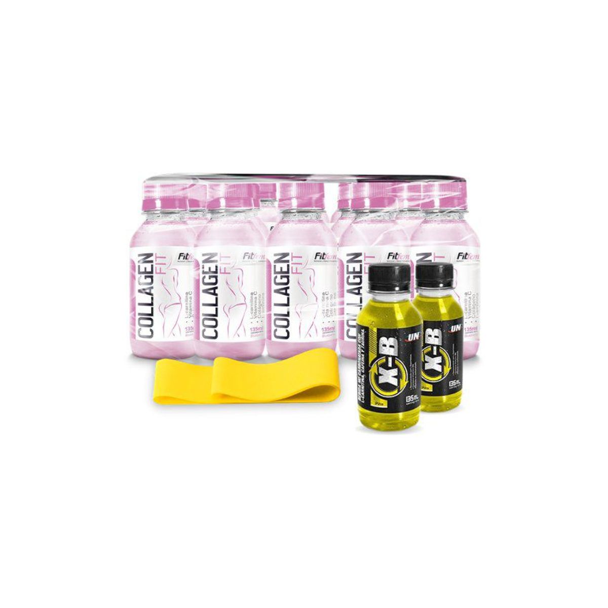 UNIVERSE NUTRITION - Quemador collagenfit 15 botellas + 01 banda de resistencia