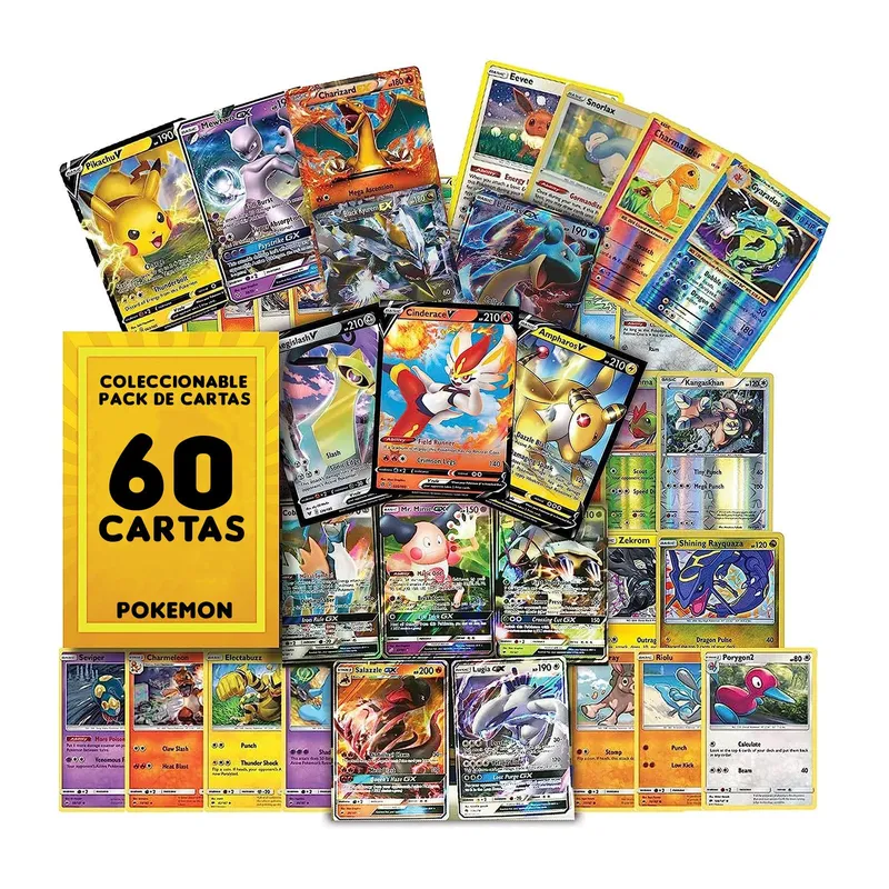 POKEMON - Lote 60 Cartas Al Azar Pokemon TCG
