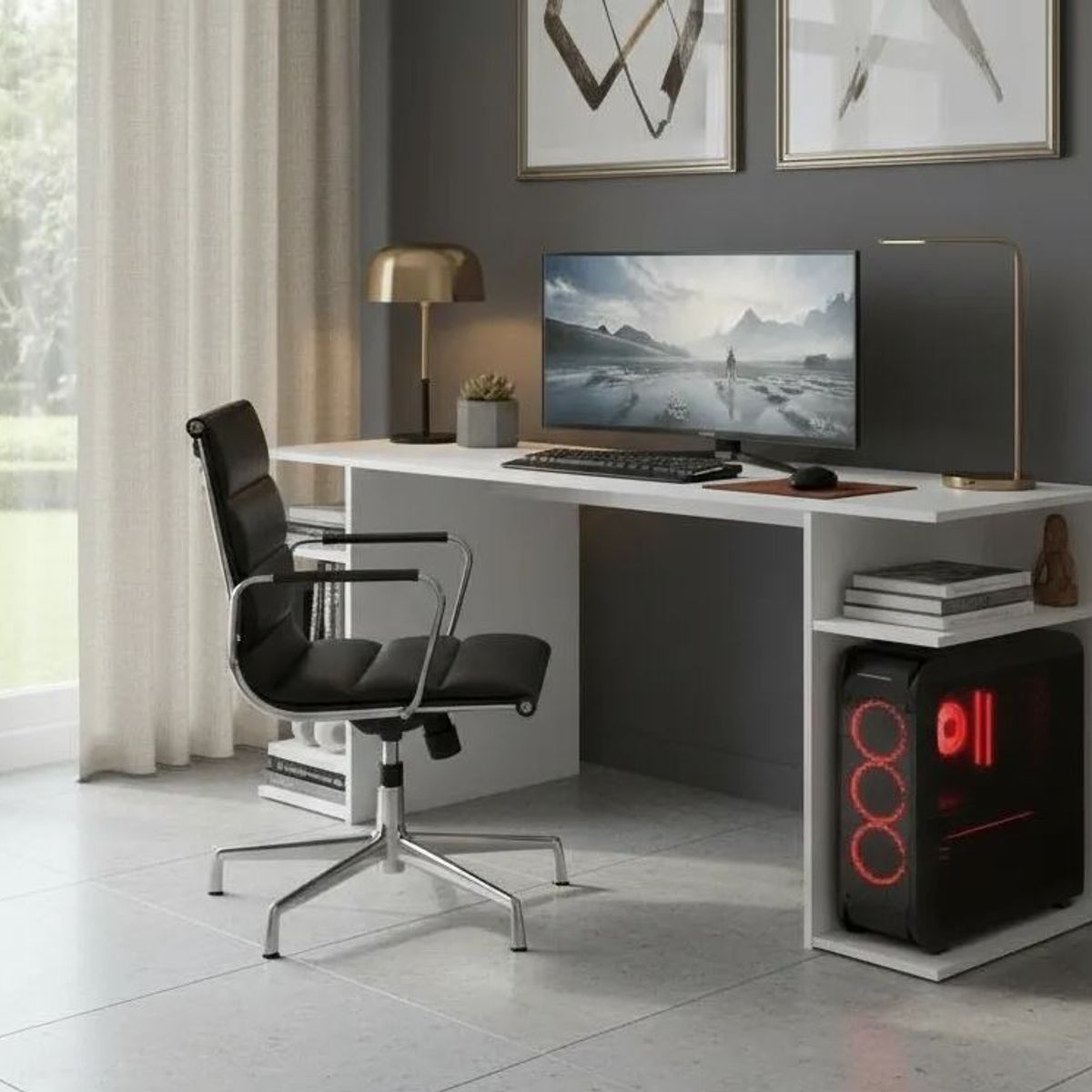 GENERICO - ESCRITORIO GAMER EN MELAMINA 18MM