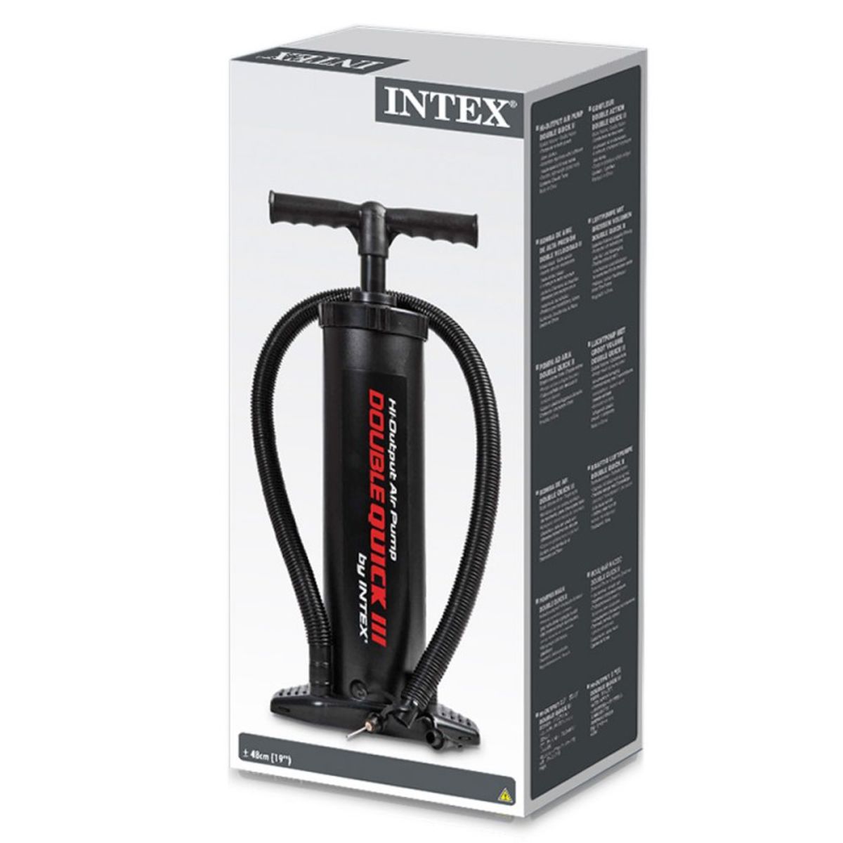INTEX - INFLADOR MANUAL GRANDE 48CM INFLA Y DESINFLA