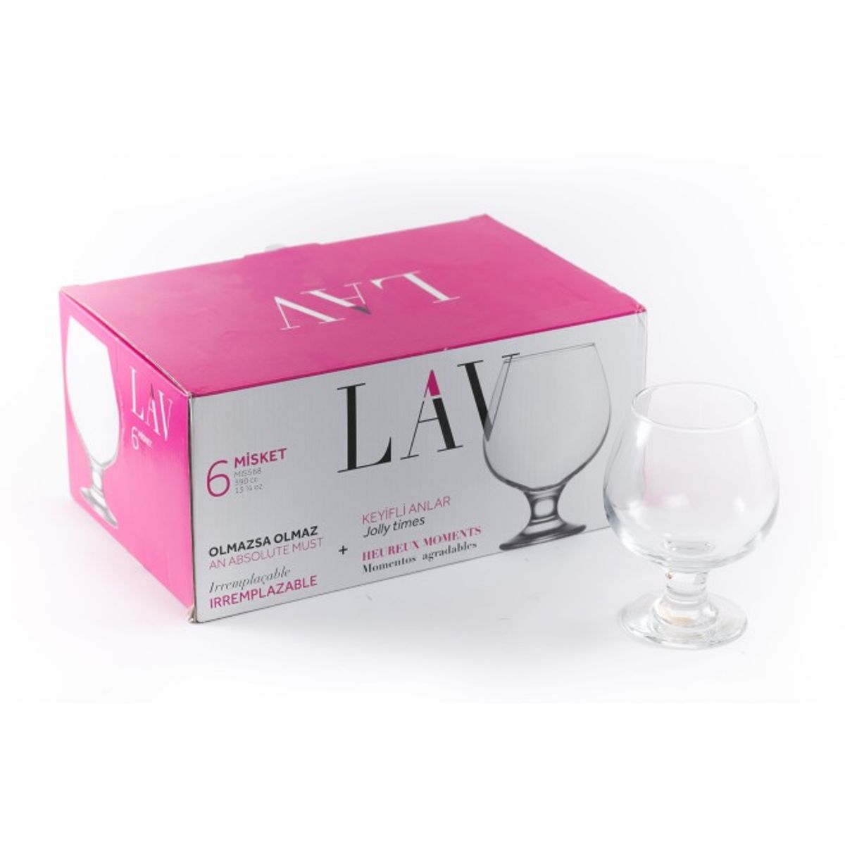 LAV - set de copas para brandy / cognac 6 pzas turco