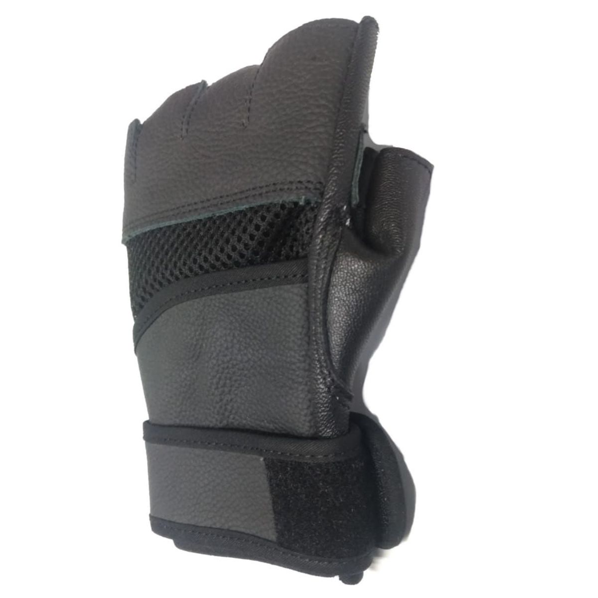 TODO FIT - Mitones Para Pesas Guantes Con Muñequera De Cuero Talla XXL