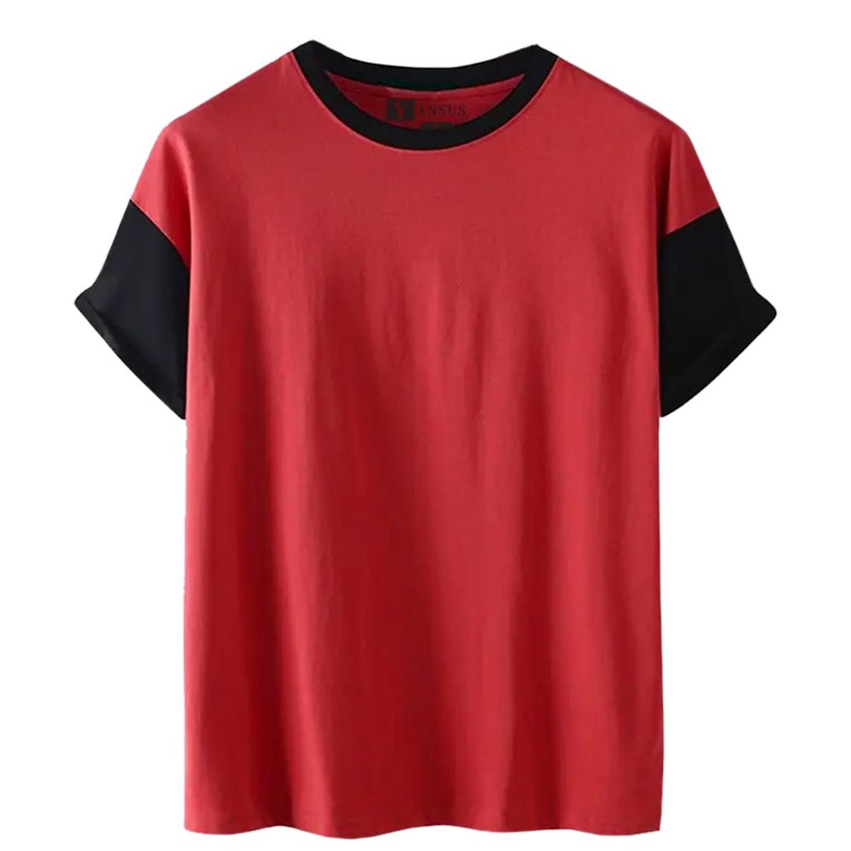 YANSUS - Polo Hombre Yansus Bicolor Rojo Negro