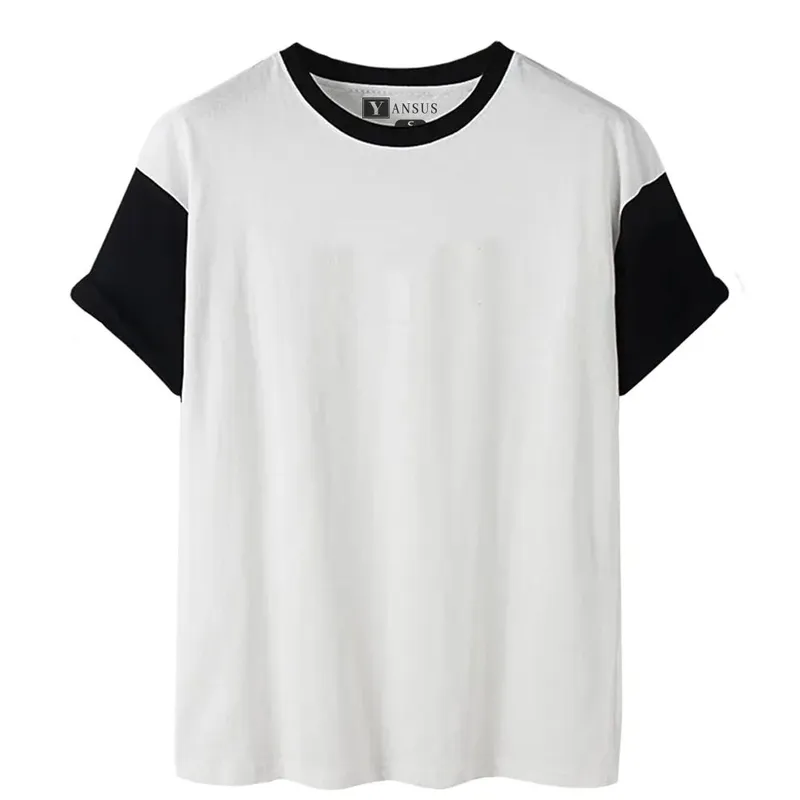 YANSUS - Polo Hombre Yansus Bicolor Blanco Negro