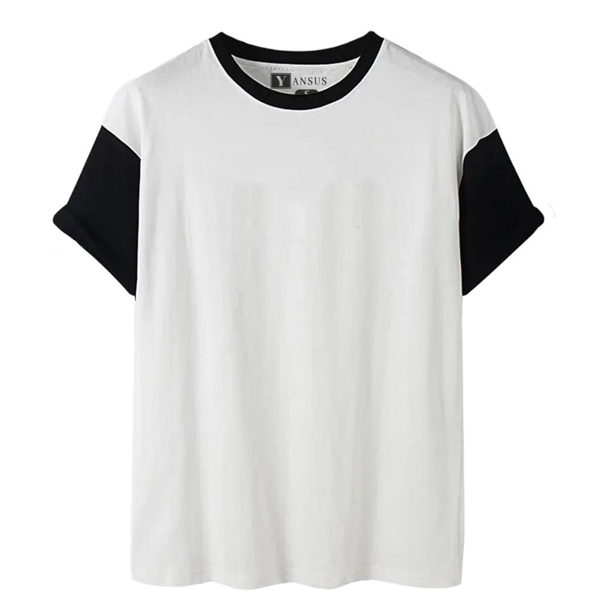 YANSUS - Polo Hombre Yansus Bicolor Blanco Negro