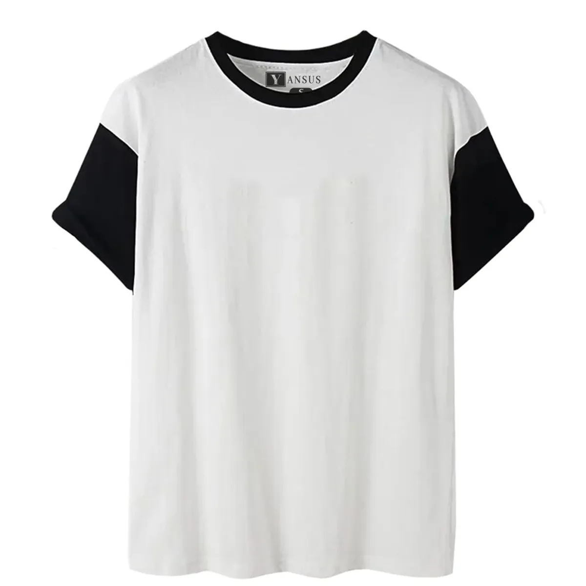 YANSUS - Polo Hombre Yansus Bicolor Blanco Negro