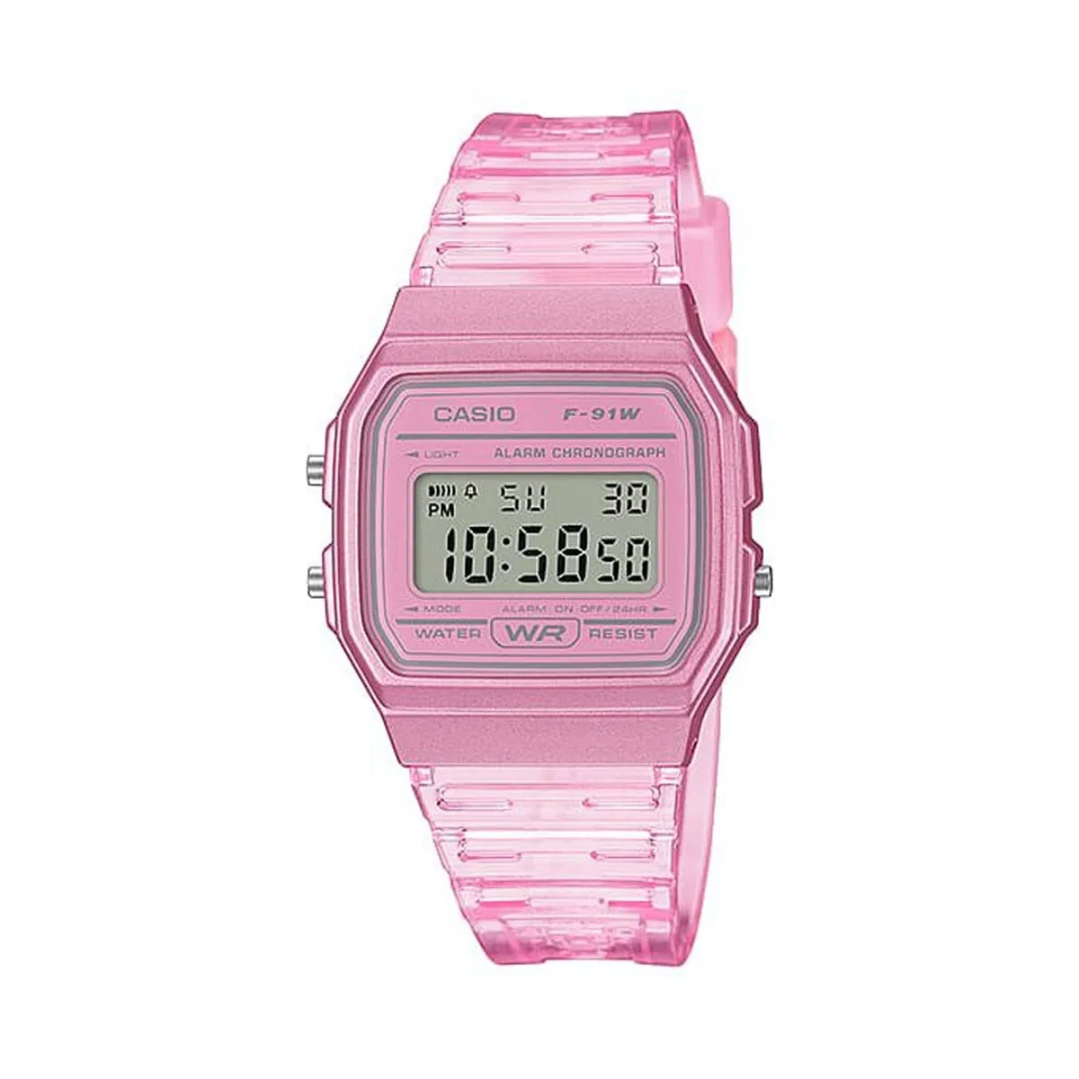 CASIO - Reloj Casio Mujer Acuático 5 BAR Digital Luz Calendario Rosa