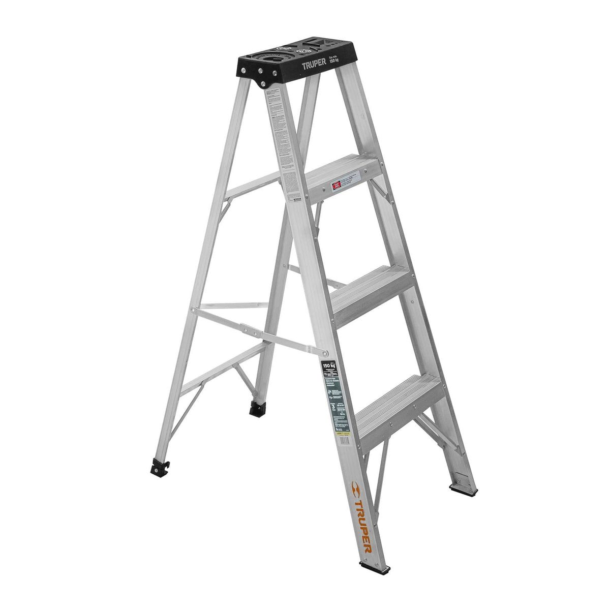 TRUPER - Escalera Tijera 3 Peldaños Capacidad De Carga 150 Kg Truper