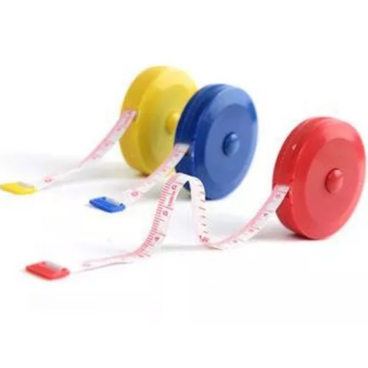 GENERICO - 3 Und. Cinta Metrica Retráctil Pro Alta Calidad 1.5 Mts,