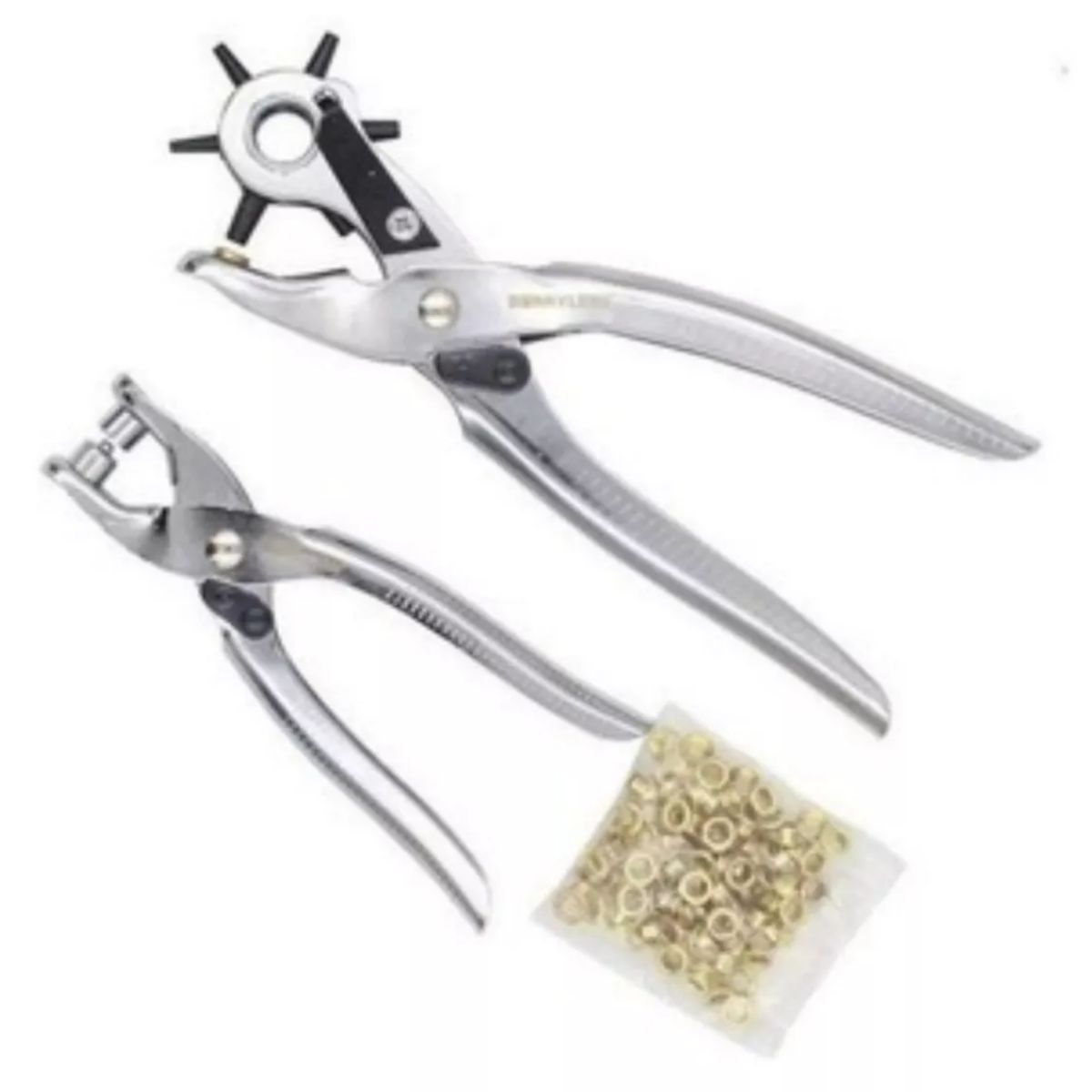 GENERICO - Sacabocado Y Ojilladora Alicate Sacabocado Perfora Cuerina