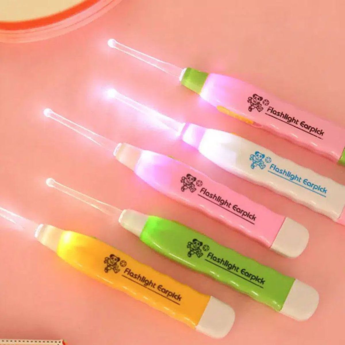 GENERICO - Limpiador de oídos para bebes y niños con luz led