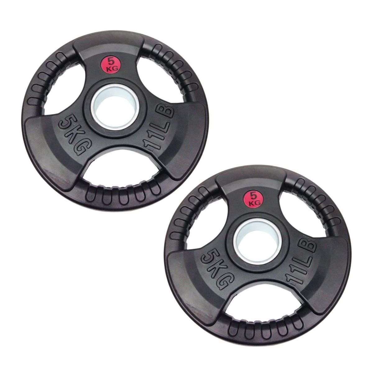 XTREME SPORT - Discos pesas Olímpicos 5kg x 2 acero/caucho