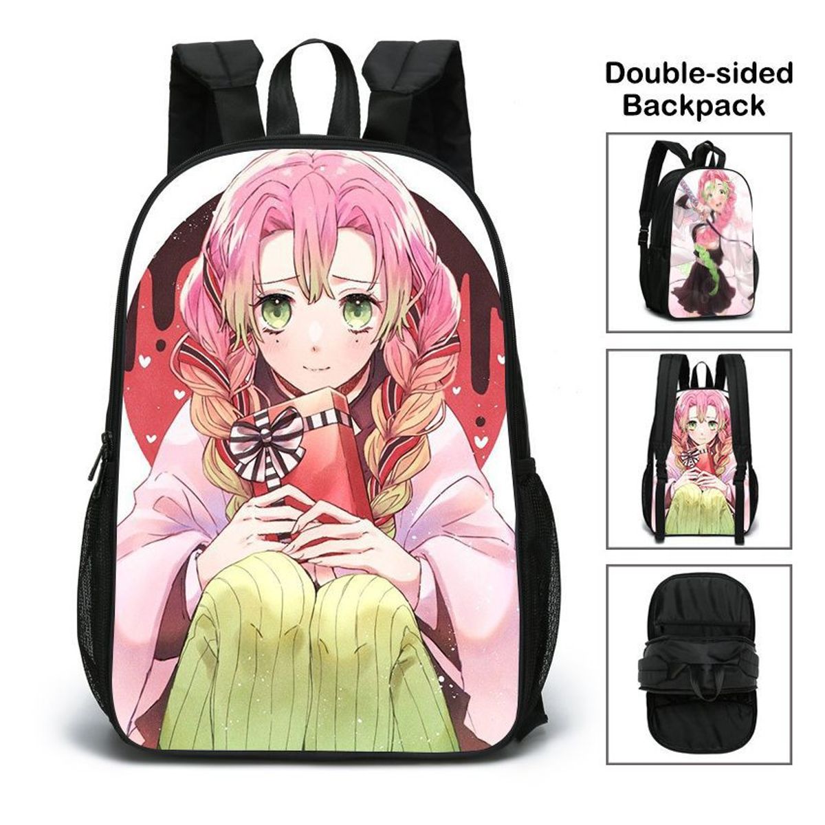 BLWOENS - Mochila de anime para estudiantes-kimetsu no yaiba kanroji mitsuri