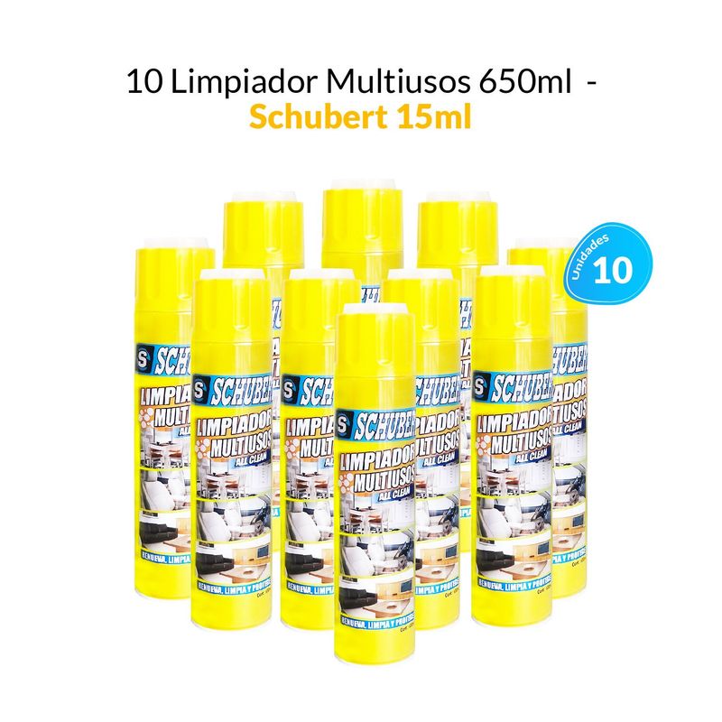 SCHUBERT - 10 Limpiadores Multiusos 650ml - Schubert