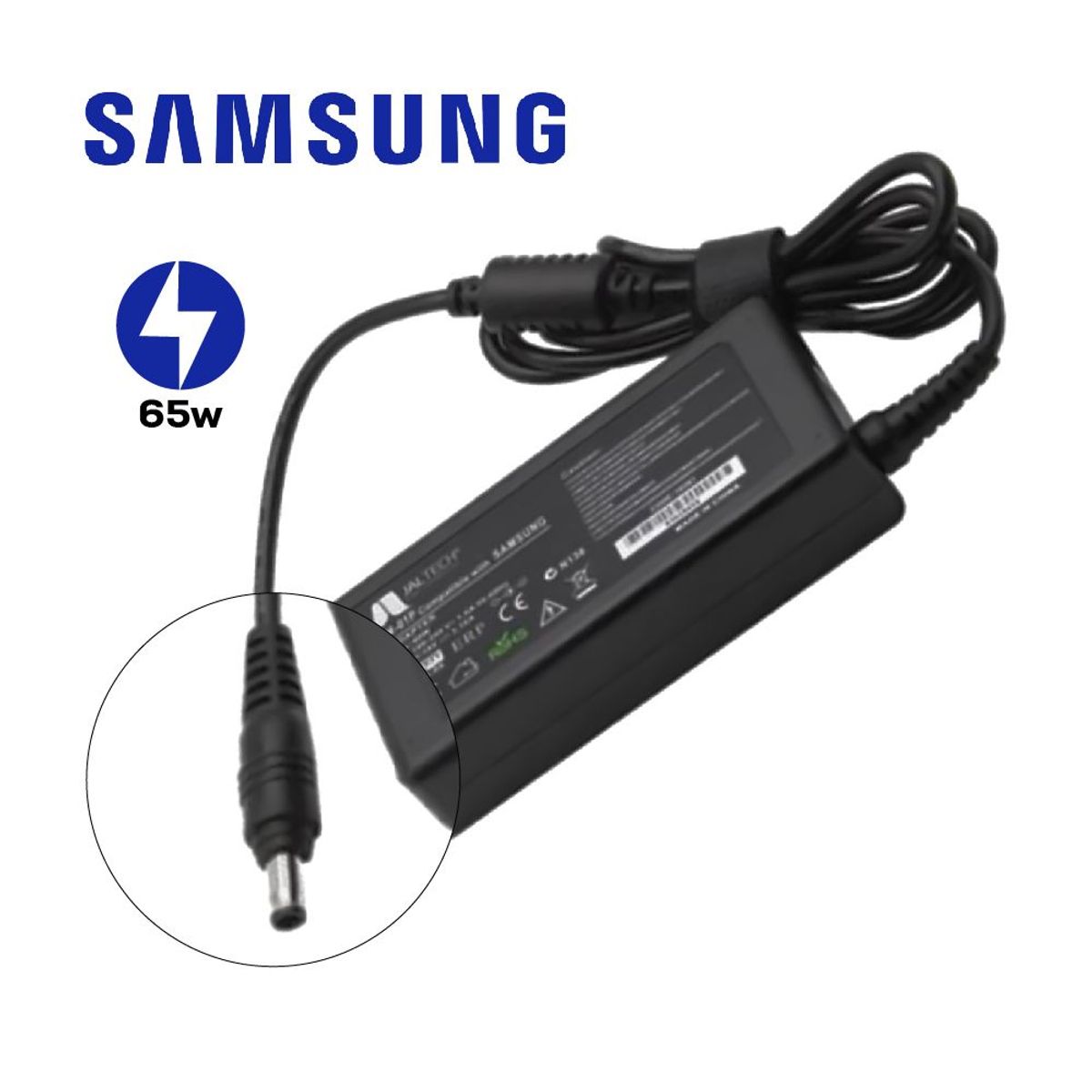 GENERICO - Cargador Genérico Laptop Samsung 19V 3-16A 5-5x3-0mm 65W
