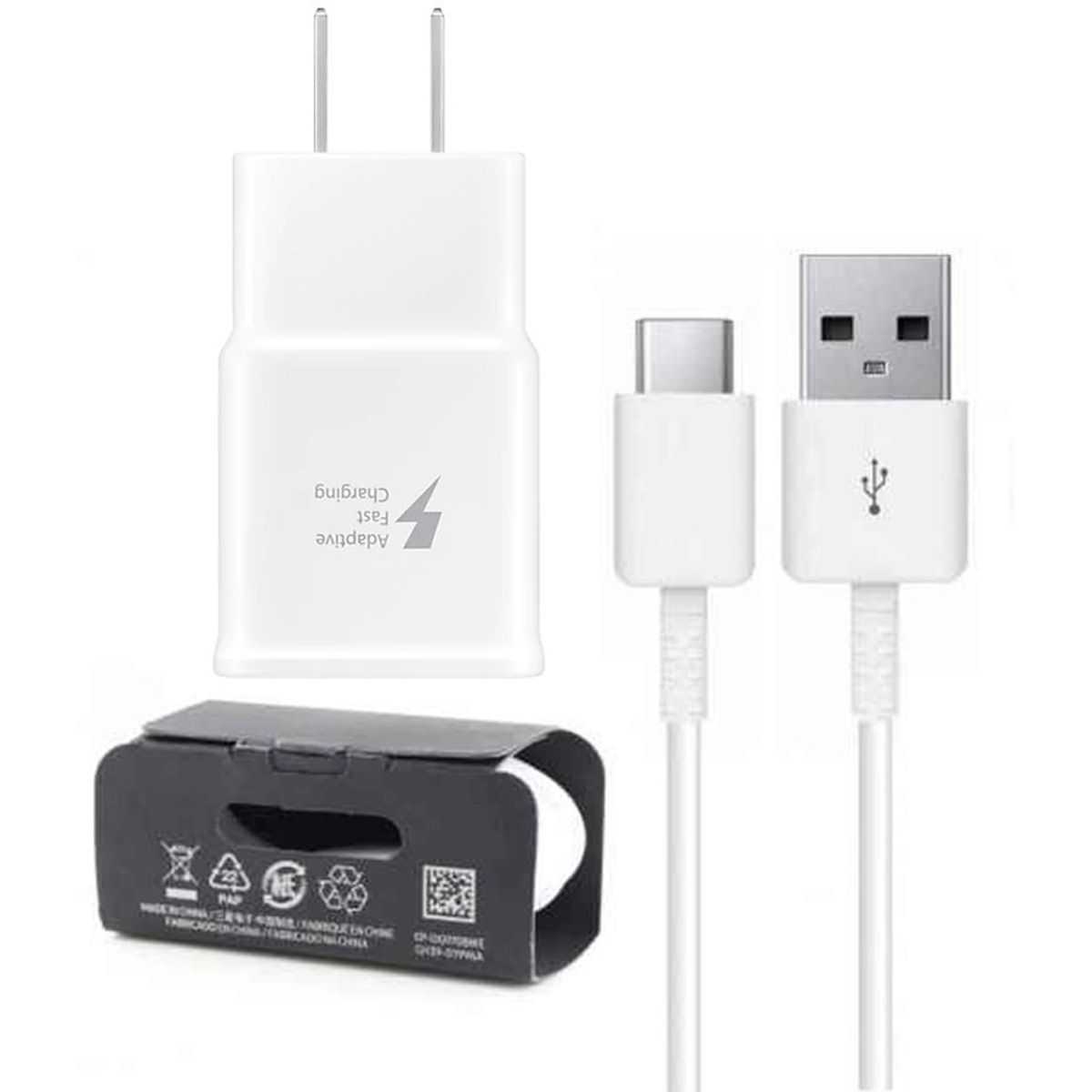 SAMSUNG - Cargador Samsung A32 A52 Fast Charger 5v 20a Typo C Blanco