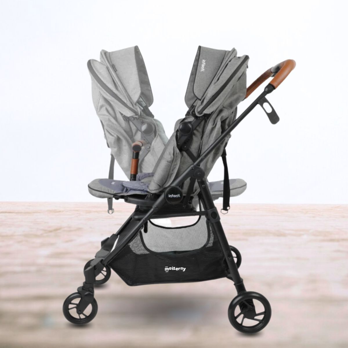INFANTI - Coche Cuna de Paseo INFANTI «ZURI 360» GREY