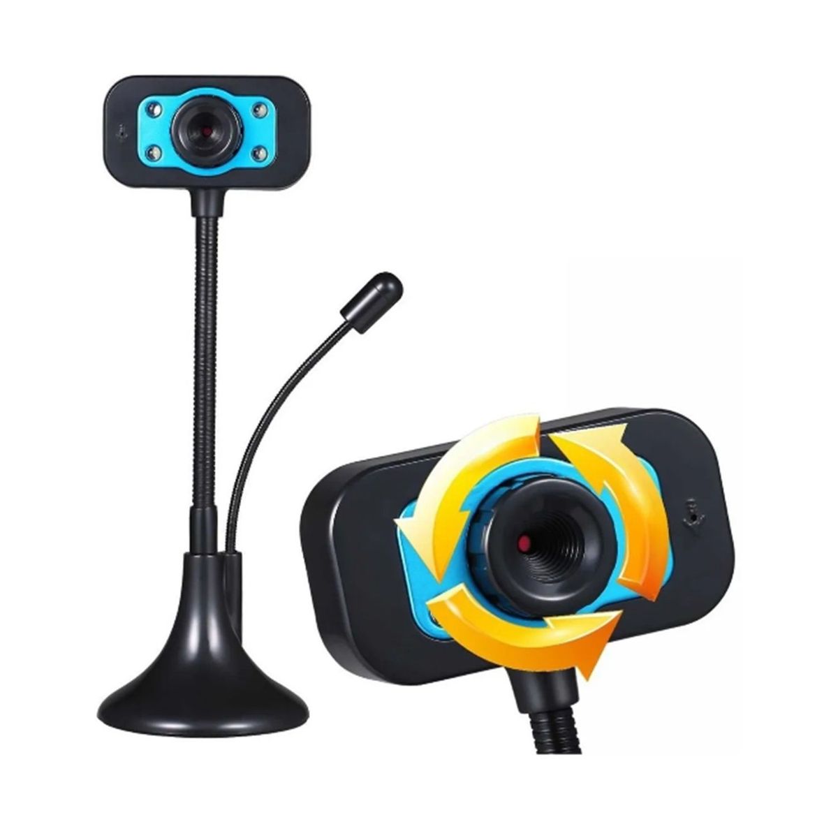 ENKORE - Cámara web enkore wc167 con micrófono y visión nocturna