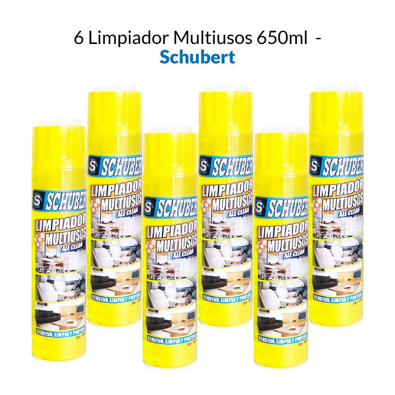 SCHUBERT - 6 Limpiadores Multiusos 650ml - Schubert