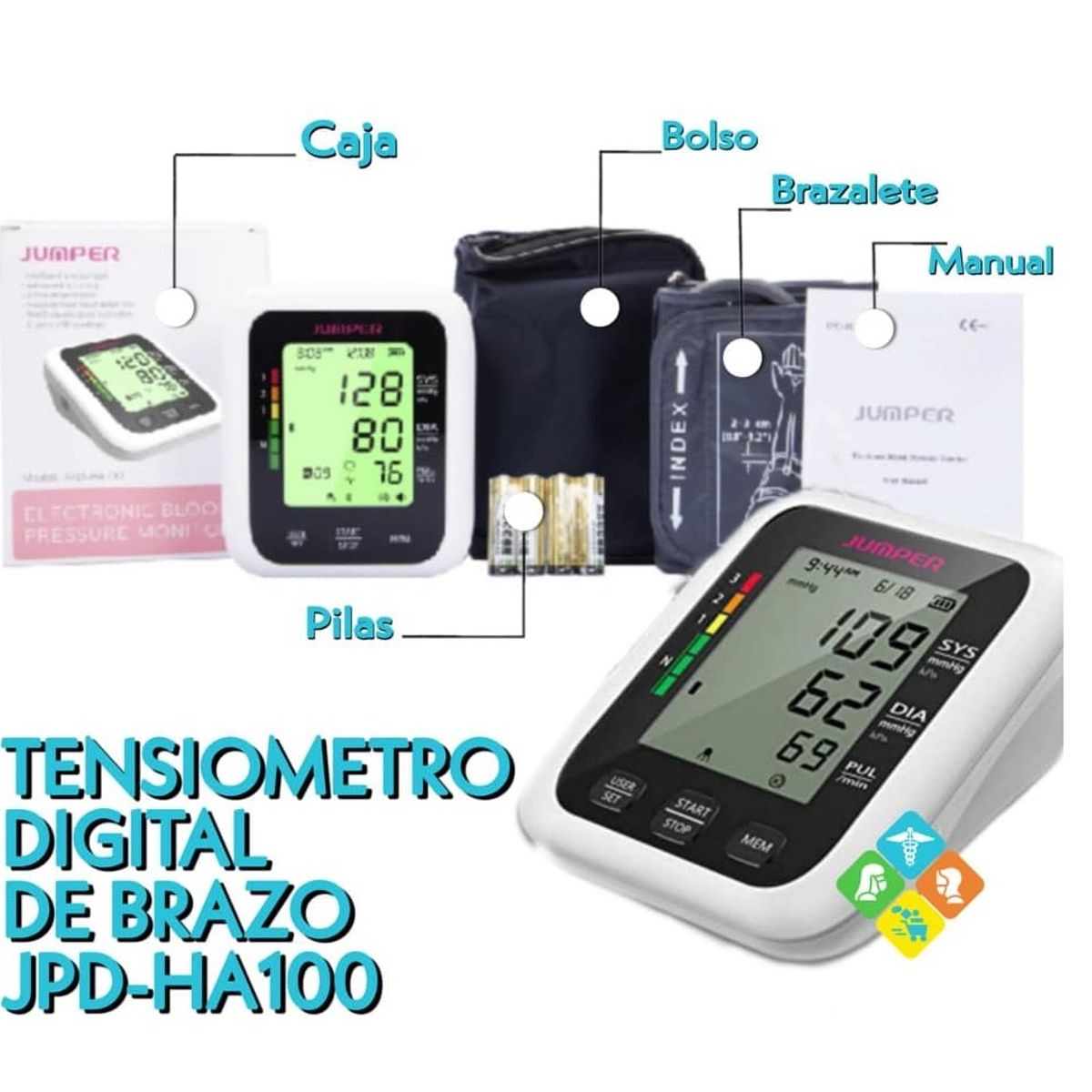 JUMPER - Tensiometro Jumper  de brazo H100 DELUXE EDICION LIMITADA