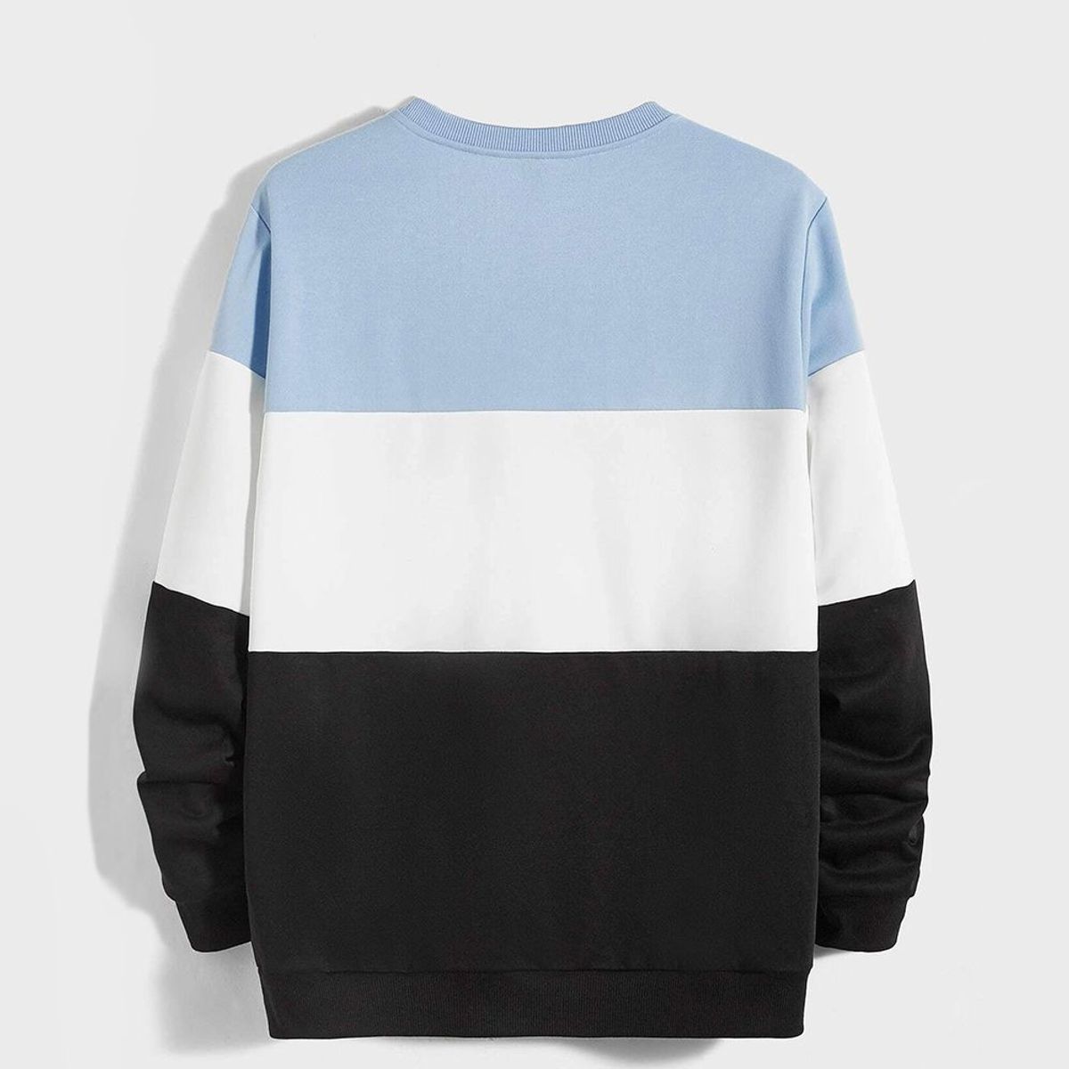 YANSUS - Polera Hombre Yansus Tricolor Celeste Negro Blanco