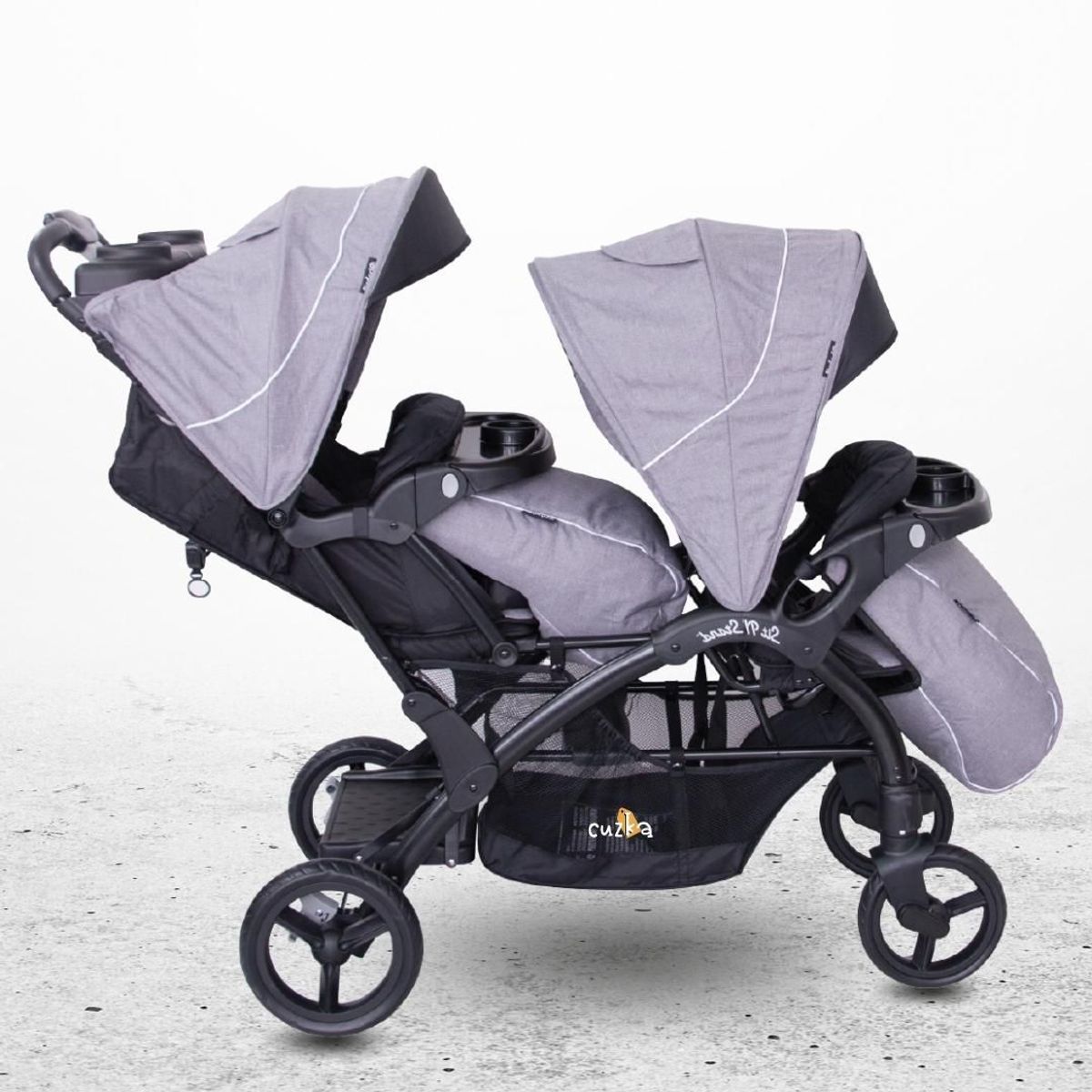 EBABY - Coche Cuna Mellicero para Bebé »DUO LANDER» GRAY
