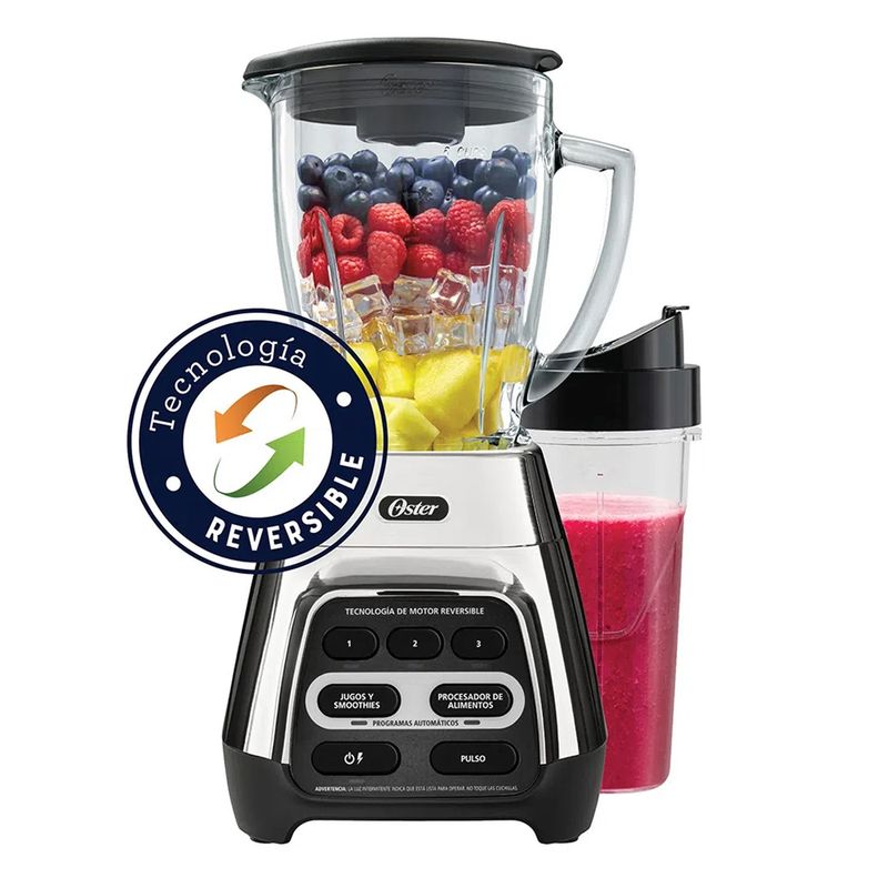 OSTER - Licuadora Oster Tecnología Reversible y vaso Blend-N-Go BLSTPYG1311NBG