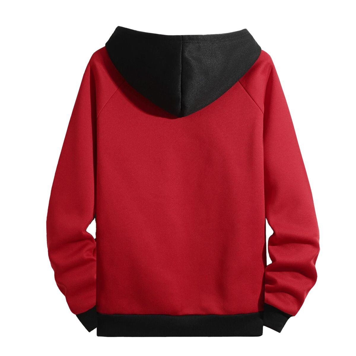 YANSUS - Polera Hombre Yansus Rojo Capucha Negro