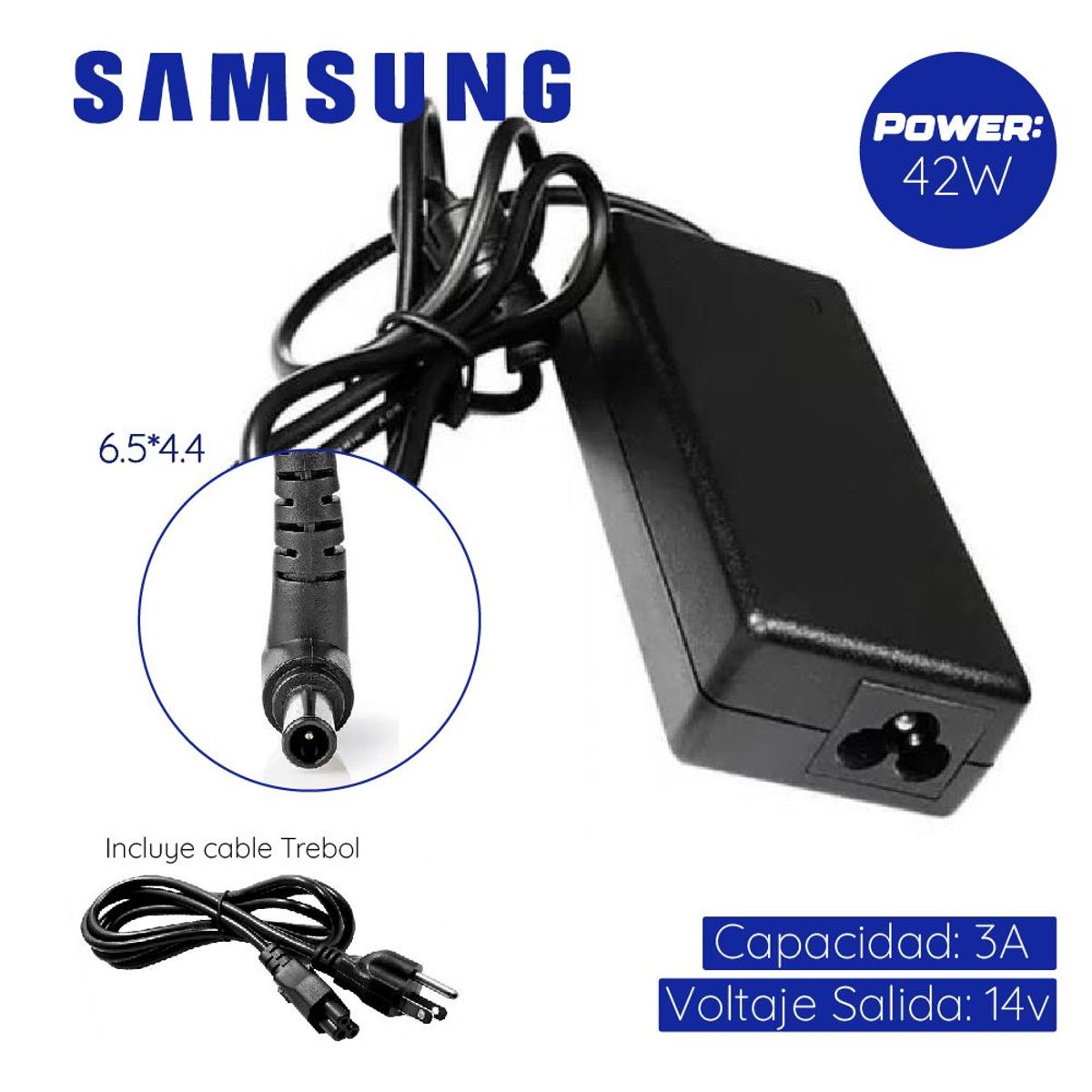 GENERICO - Cargador Genérico Monitor Samsung 14v 3A 42w