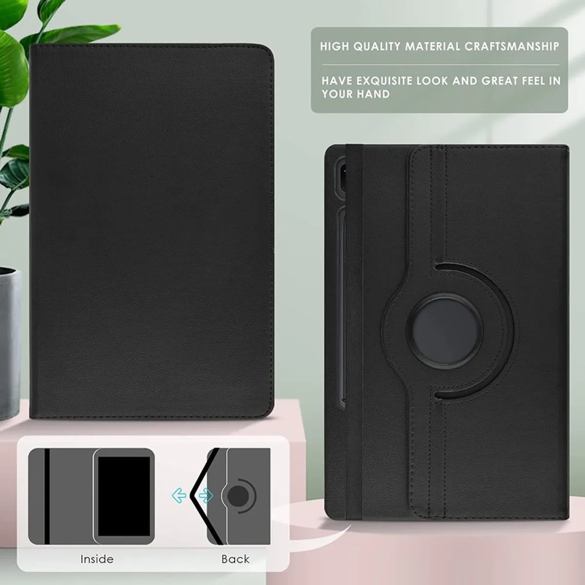 CASE - Funda giratorio samsung galaxy tab s7 fe / tab s7 plus 12.4 soporte