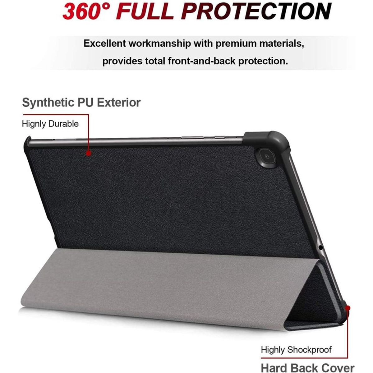 FUNDAANTIGOLPES - Case funda magnética tablet galaxy tab s6 lite 10.4” 2020 sm-p610/p615