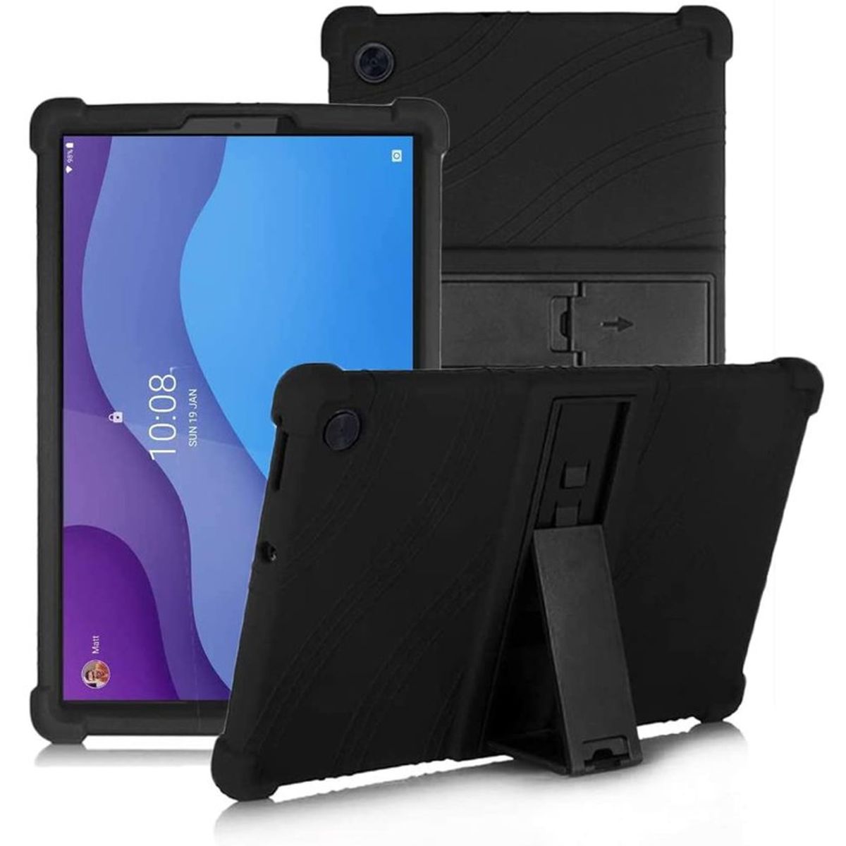 FUNDAANTIGOLPES - Funda silicona goma anticaídas lenovo tab m10 hd 2da generación 10.1