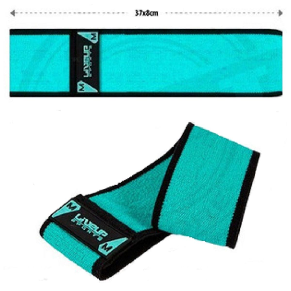 ALPHA GYM - Bandas elásticas cerradas para piernas y glúteos Live Up - M