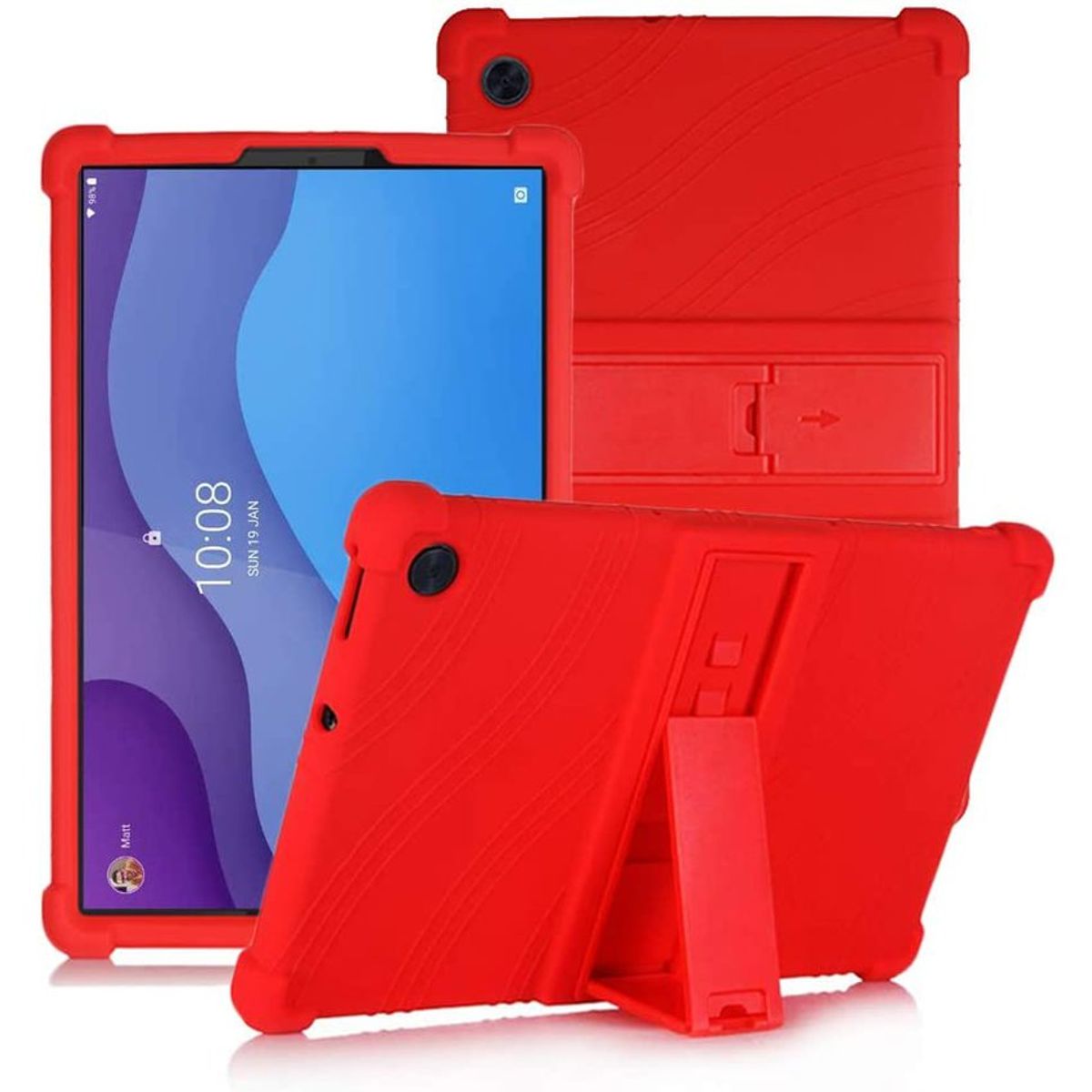 FUNDAANTIGOLPES - Funda silicona goma anticaídas lenovo tab m10 hd 2da generación 10.1