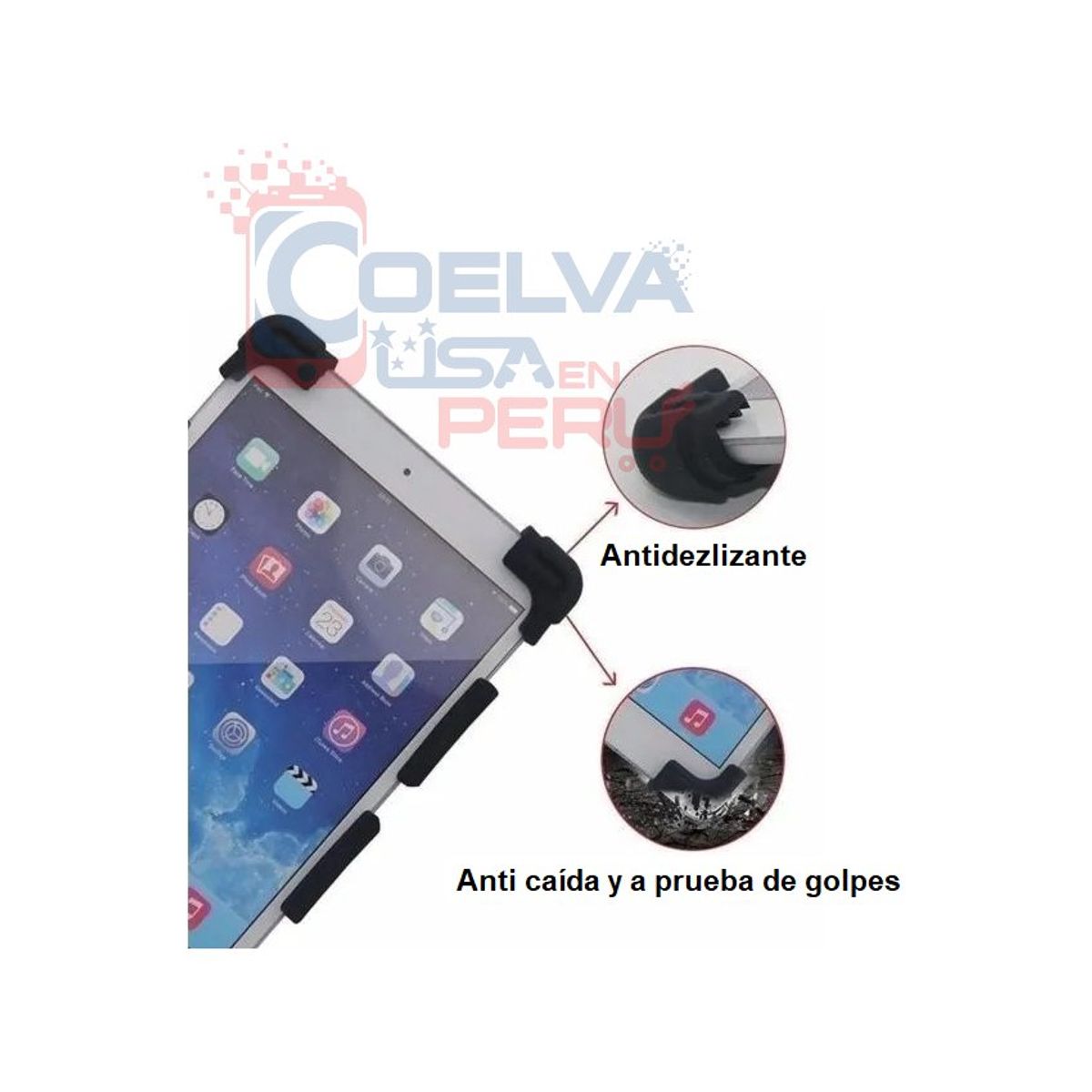 GENERICO - Funda silicona universal antigolpe para tablet 7 pulgadas
