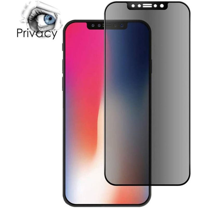 GENERICO - Vidrio templado anti-espía iphone x/xs/xr/xs max full pegamento 6d