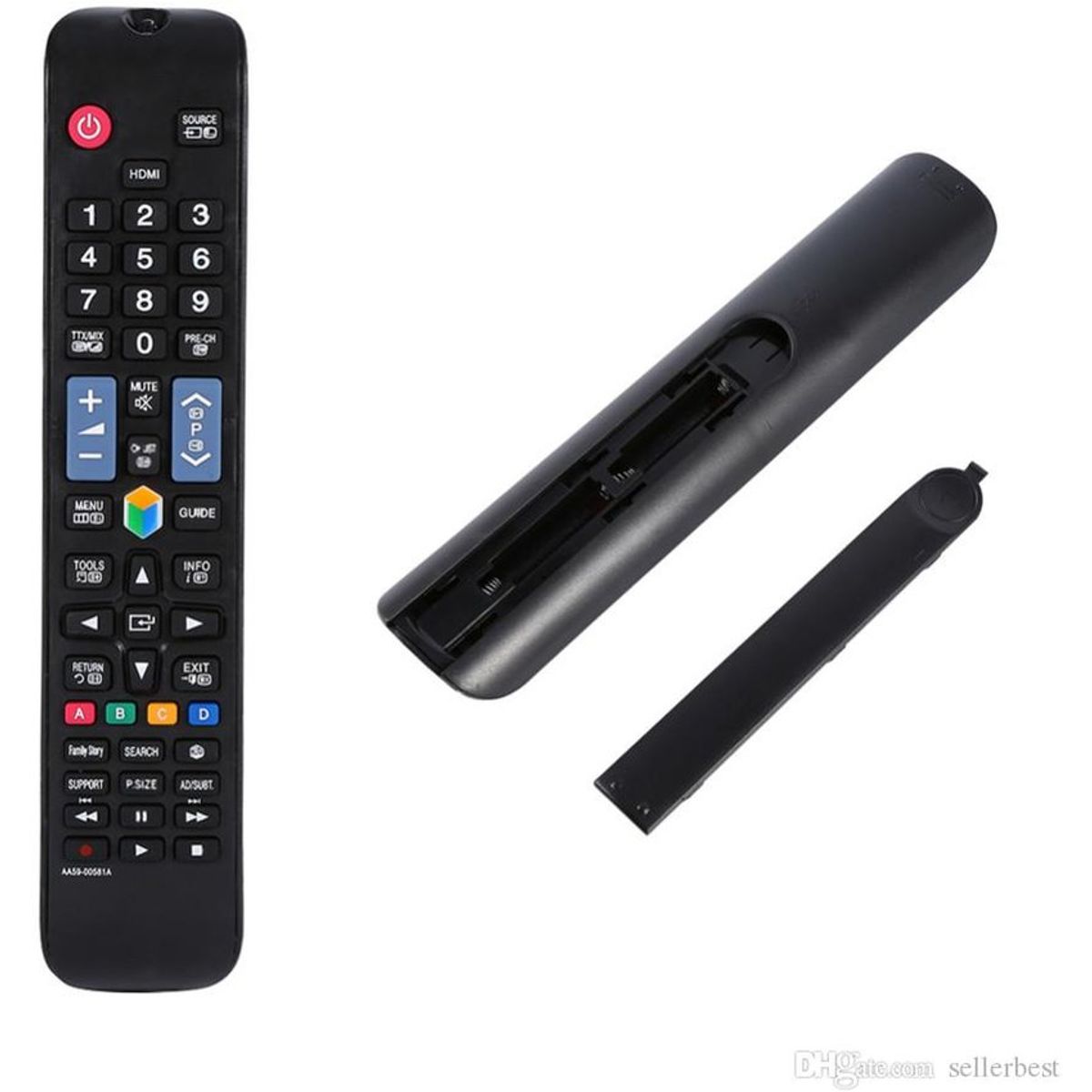 GENERICO - Control remoto para samsung smart tv led lcd series 4/5/6/7/8/9 negro