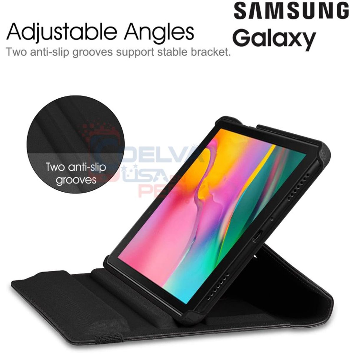 SAMSUNG - Funda case samsung galaxy tab a 8.0 2019 sm-t295 sm-t290 gira parante