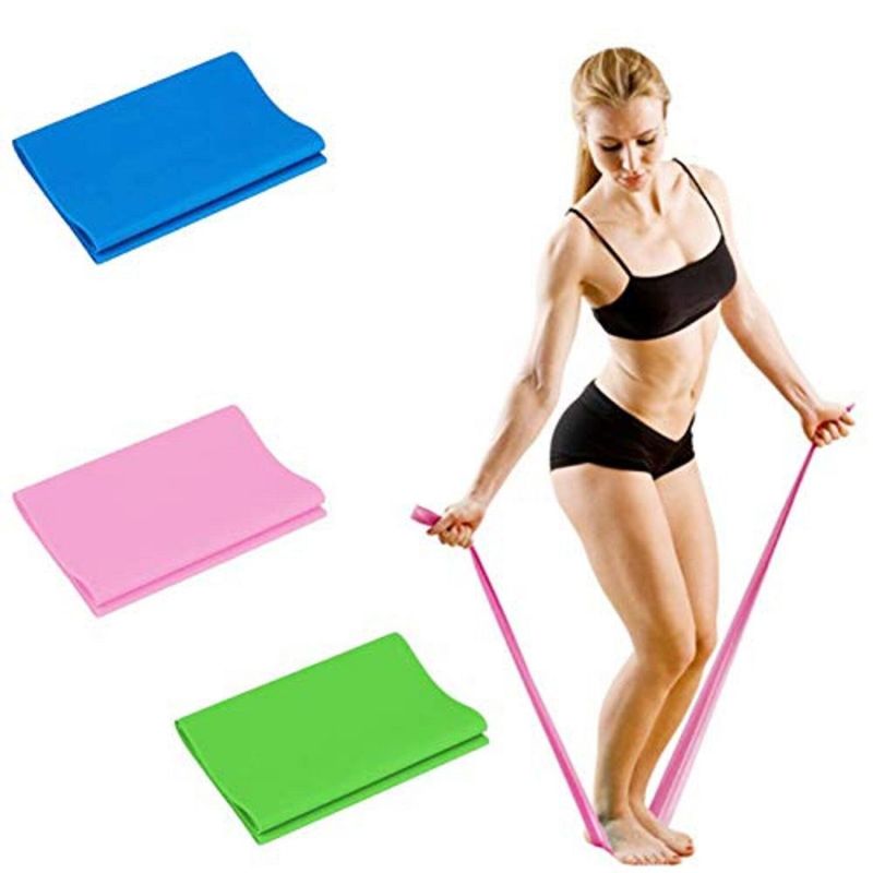 ALPHA GYM - Set de 3 Bandas elásticas abiertas por niveles para yoga