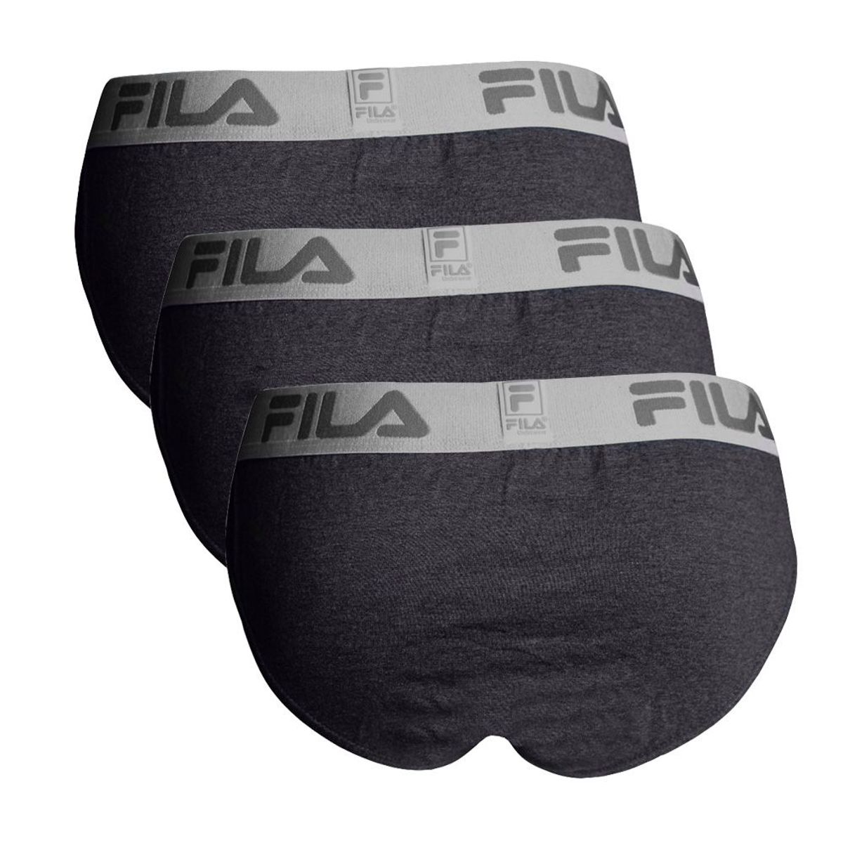 FILA - Pack x3 Trusa Fila Hombre Plomo Oscuro