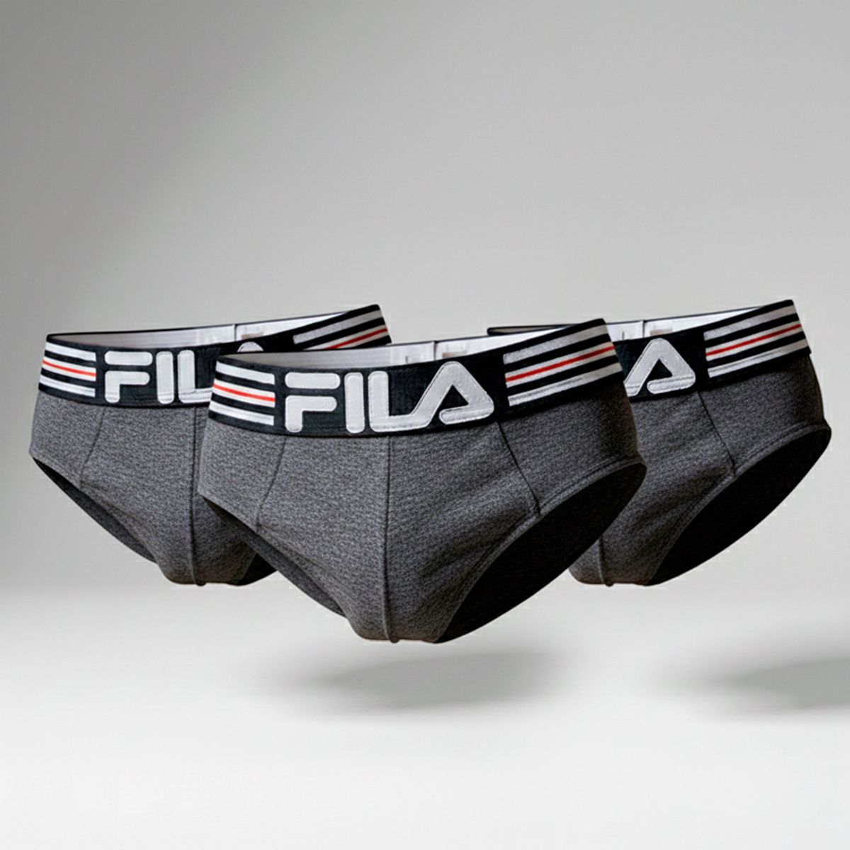 FILA - Pack x3 Trusa Fila Hombre Plomo Oscuro