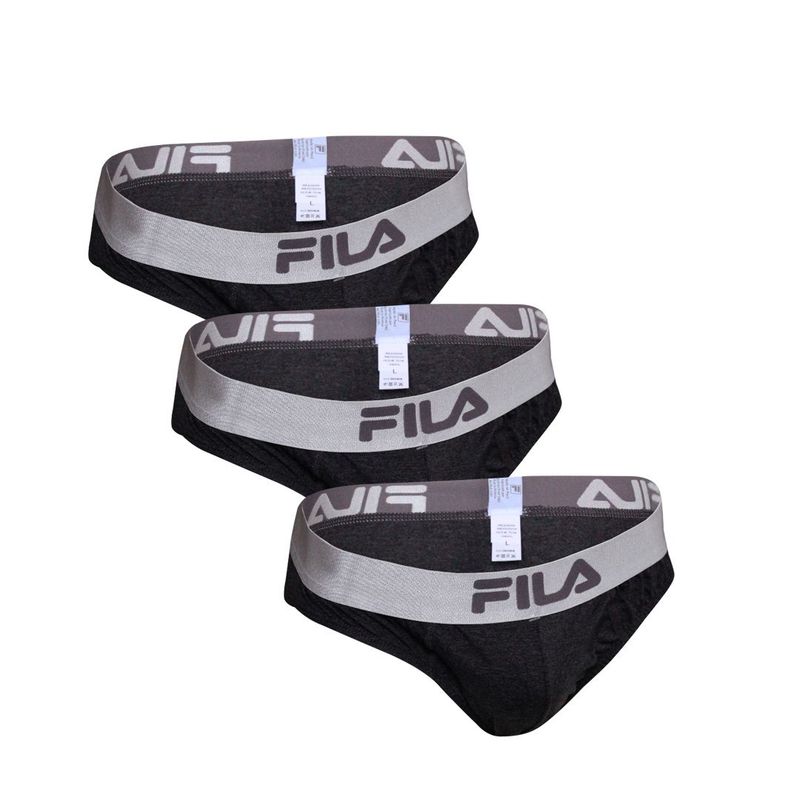 FILA - Pack x3 Trusa Fila Hombre Plomo Oscuro