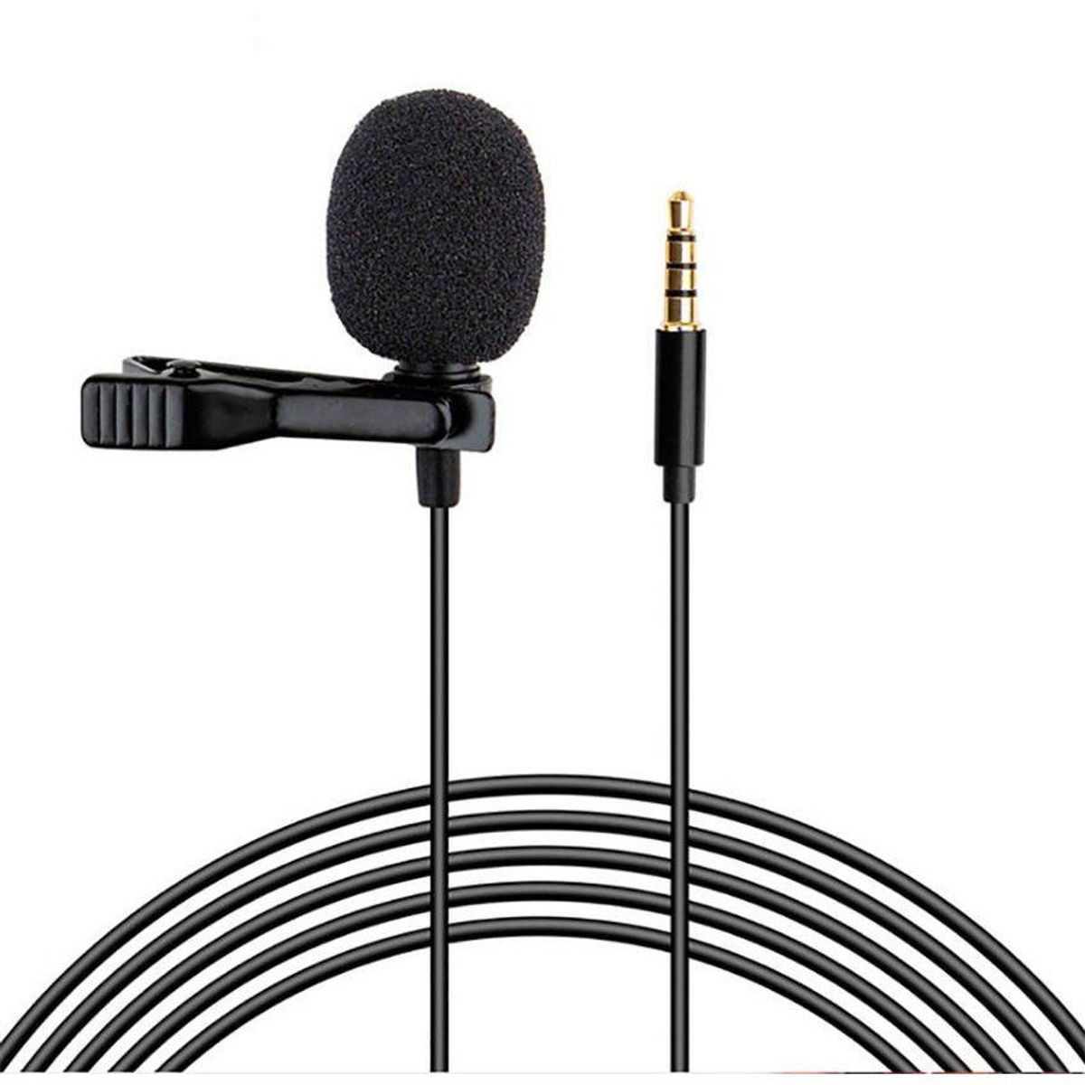 GENERICO - Micrófono jh-043 3.5 auxiliar pechero tiktok clases pc laptop celular