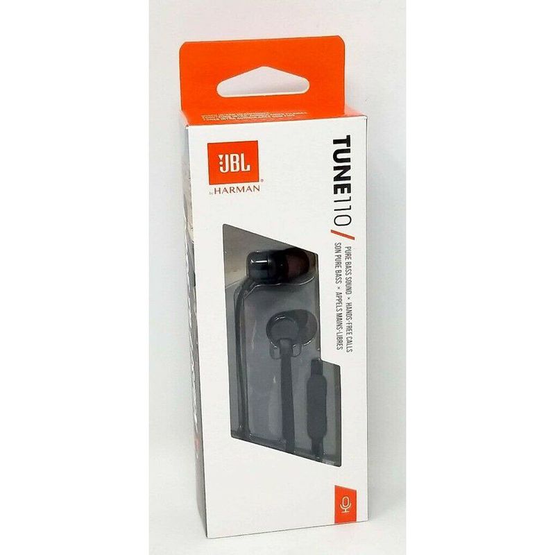 JBL - Audífono original jbl t110 auriculares manos libres - negro