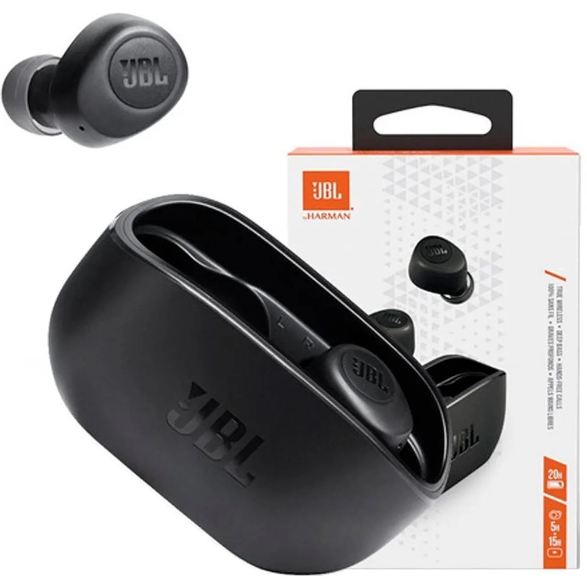 JBL - Jbl Vibe 100 TWS Audífonos Intraaurales Wireless Bluetooth 5.0 - Negro