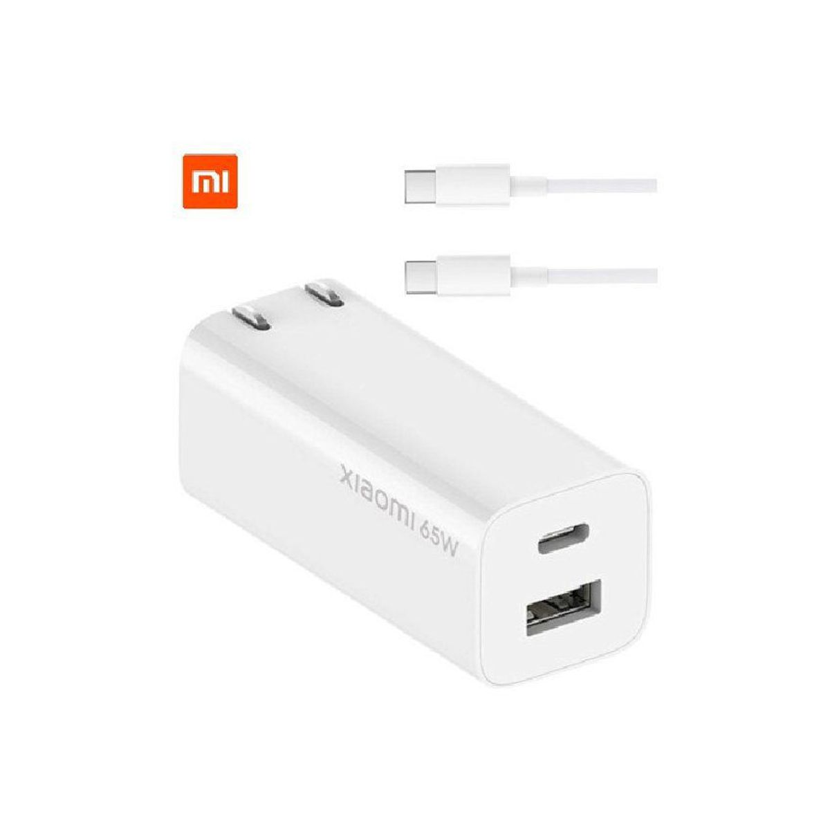 XIAOMI - Xiaomi mi 65w fast charger gan tech cargador usb tipo a + cable usb-c