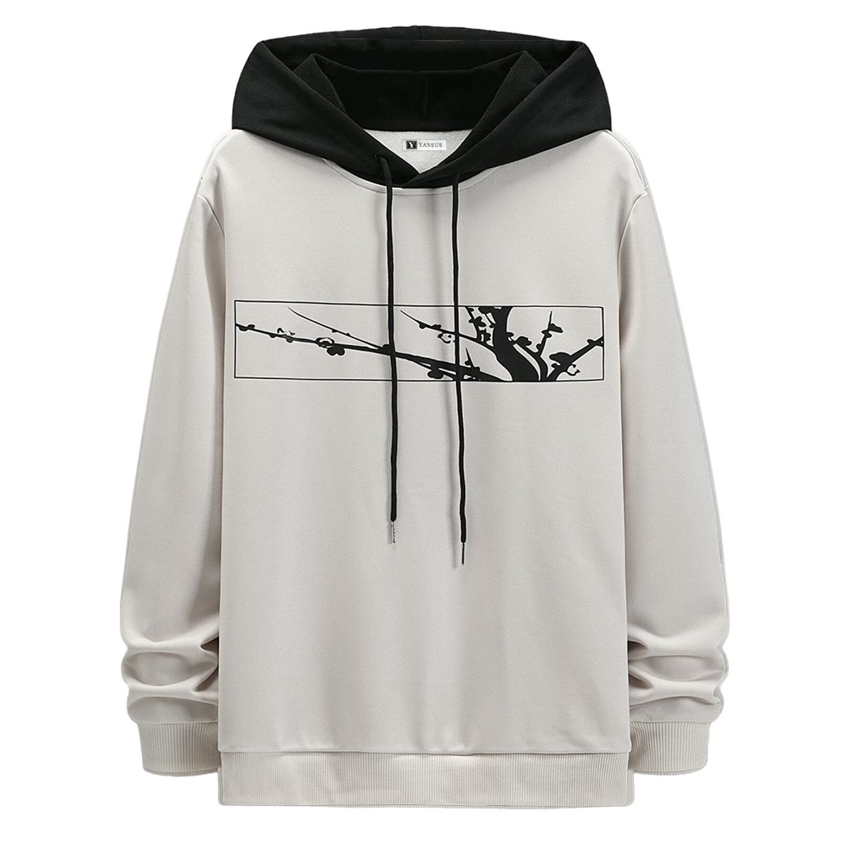 YANSUS - Polera Hombre Yansus Capucha Estampado