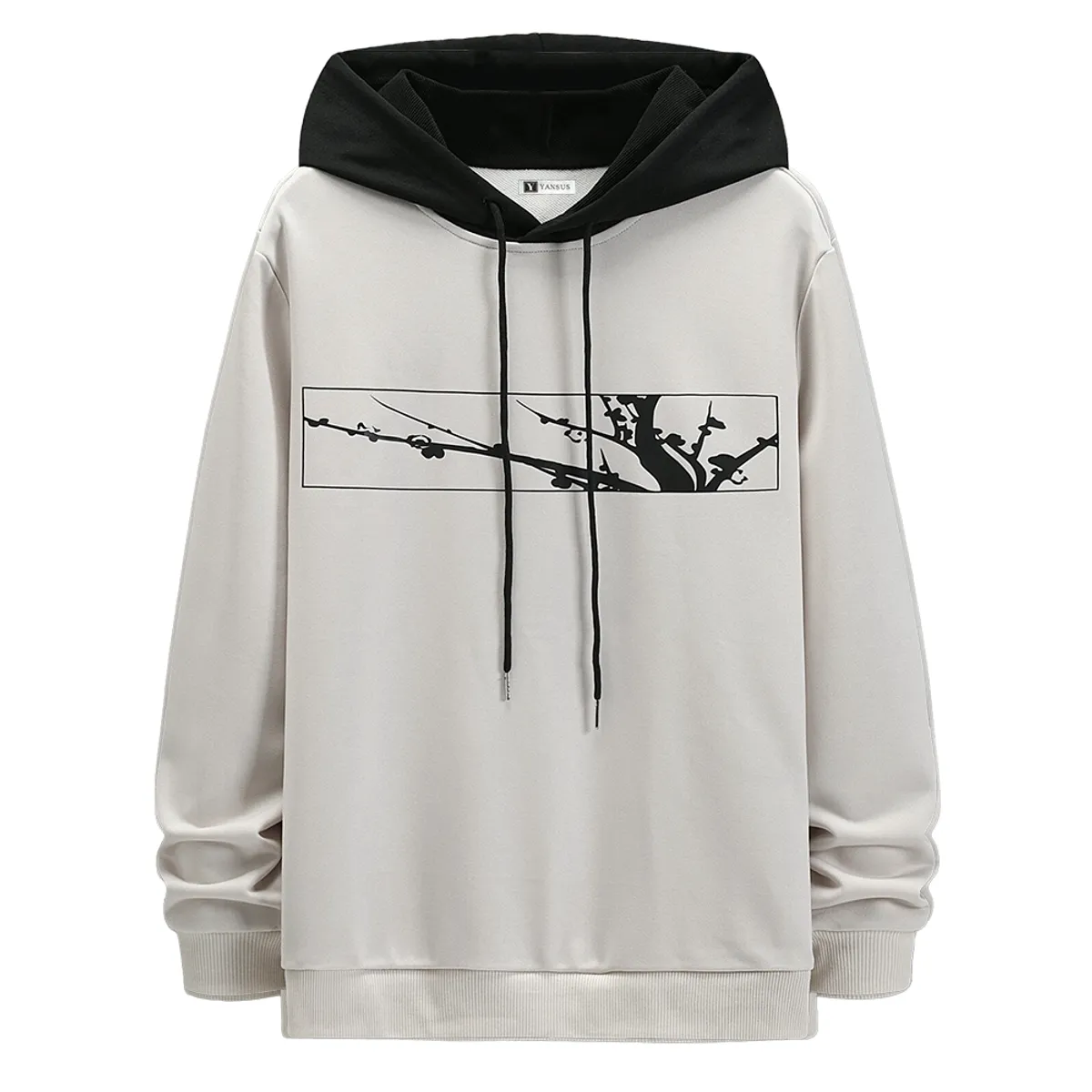 YANSUS - Polera Hombre Yansus Capucha Estampado