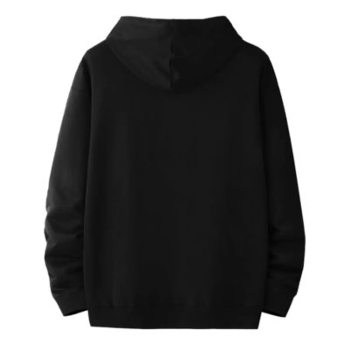 YANSUS - Polera Yansus Hombre Negro Con Capucha Y Estampado